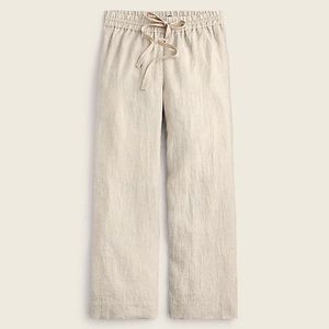 J. Crew Wide Leg Linen Pant